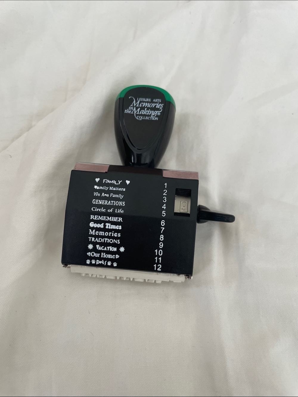 Leisure arts making memories rotating stamp